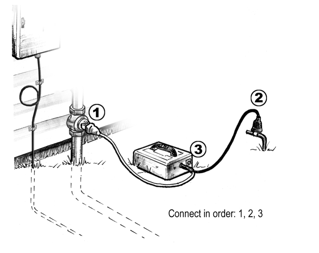 Setting up the transmitter for Conductive Locating Pipehorn Locating
